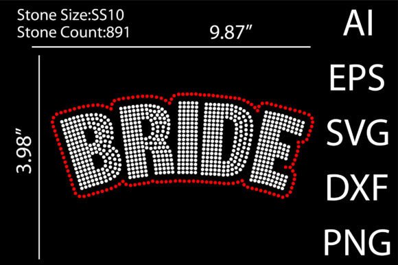 Bride Rhinestone Templates: A Sparkling Design Asset