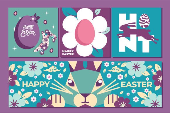 Festive Easter Visuals: 3 Templates and 1 Banner Design Review