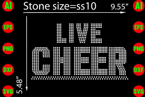 Live Cheer Rhinestone Templates Design: A Sparkling Asset