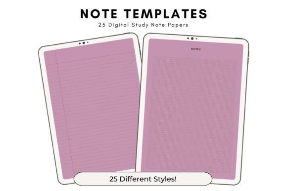 Mauve Printable Note Templates: Your Go-To for Elegant Notes