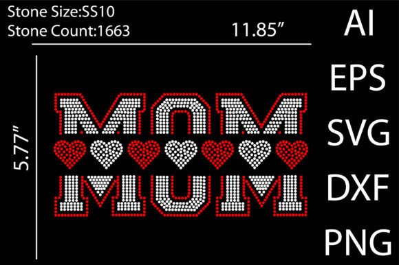 Mom Rhinestone Templates: Instant Download for Sparkling Projects