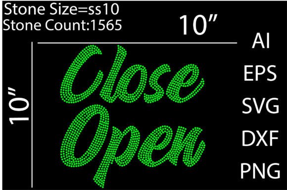 Unleash Creativity with Close Open Rhinestone Templates Design