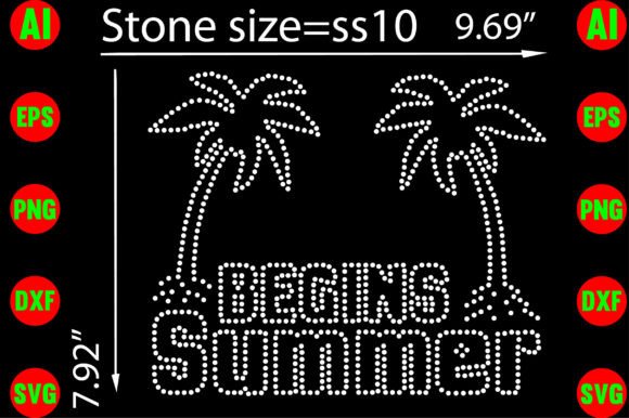Unleash Summer Vibes: A Guide to Begins Summer Rhinestone Templates